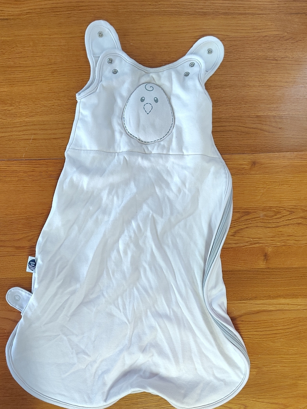 Jockey White Baby Sleep Sack with Chick Appliqué